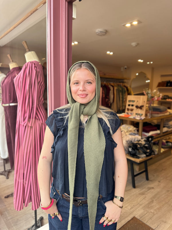Hooded Scarf (Khaki)