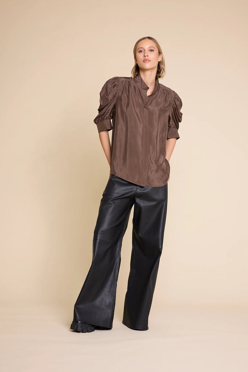 Line of Oslo Fiona blouse (brown)