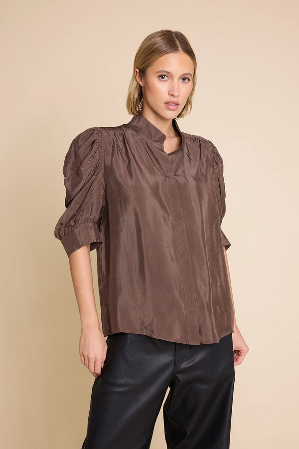 Line of Oslo Fiona blouse (brown)