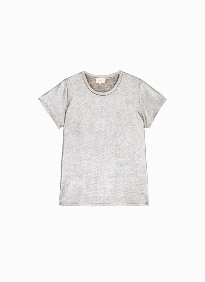 Frankie metallic Tee (silver)