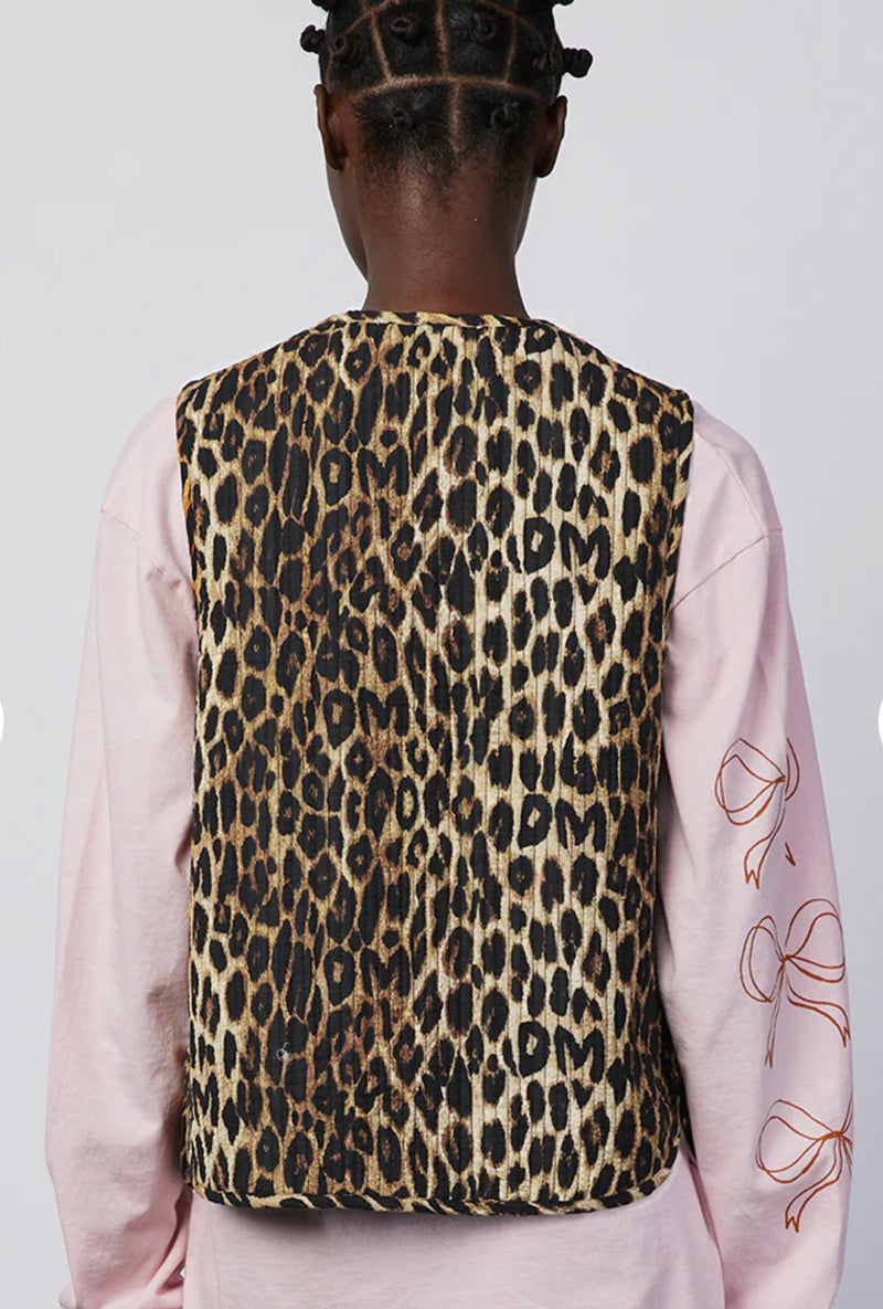 Damson Madder Leopard tie Tilly gilet