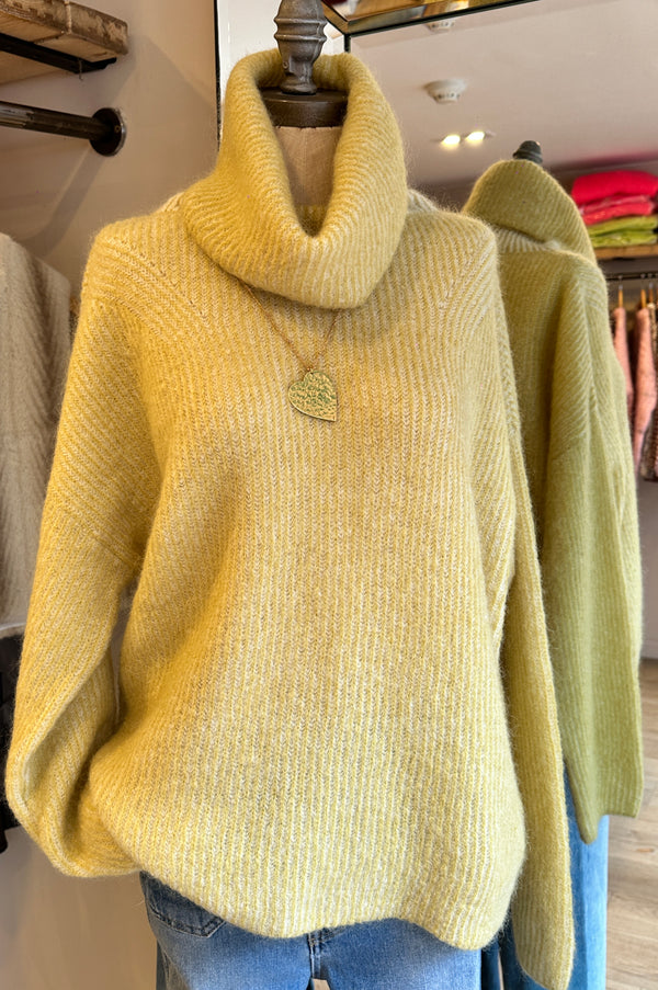 Maison Anje Lime Knit Jumper