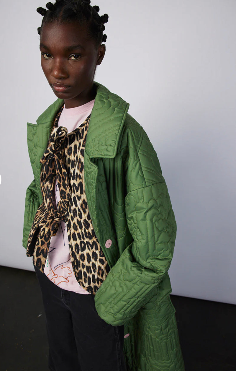 Damson Madder Leopard tie Tilly gilet