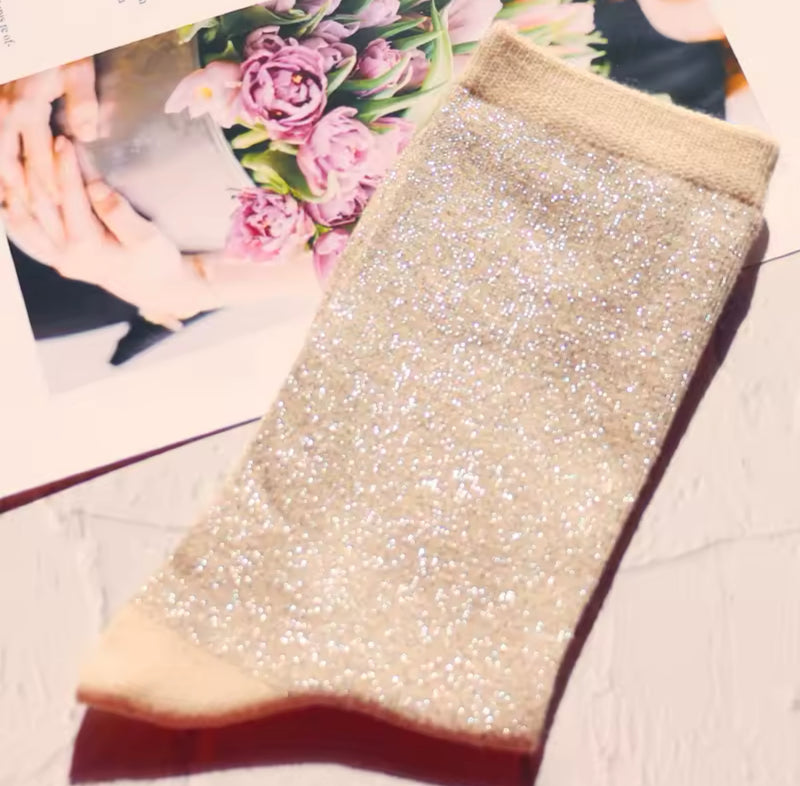 Sparkly ankle socks
