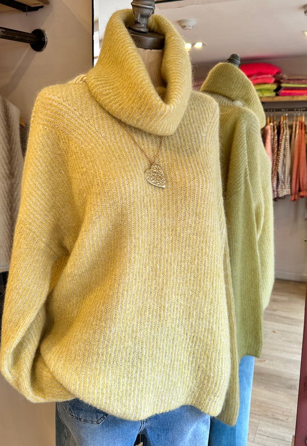 Maison Anje Lime Knit Jumper