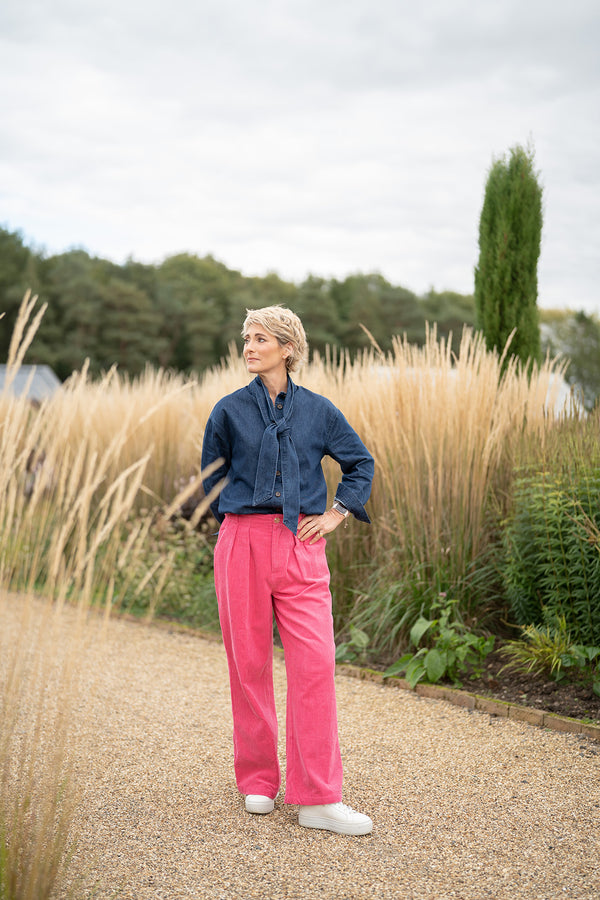 Hot Pink Wide Leg Cords