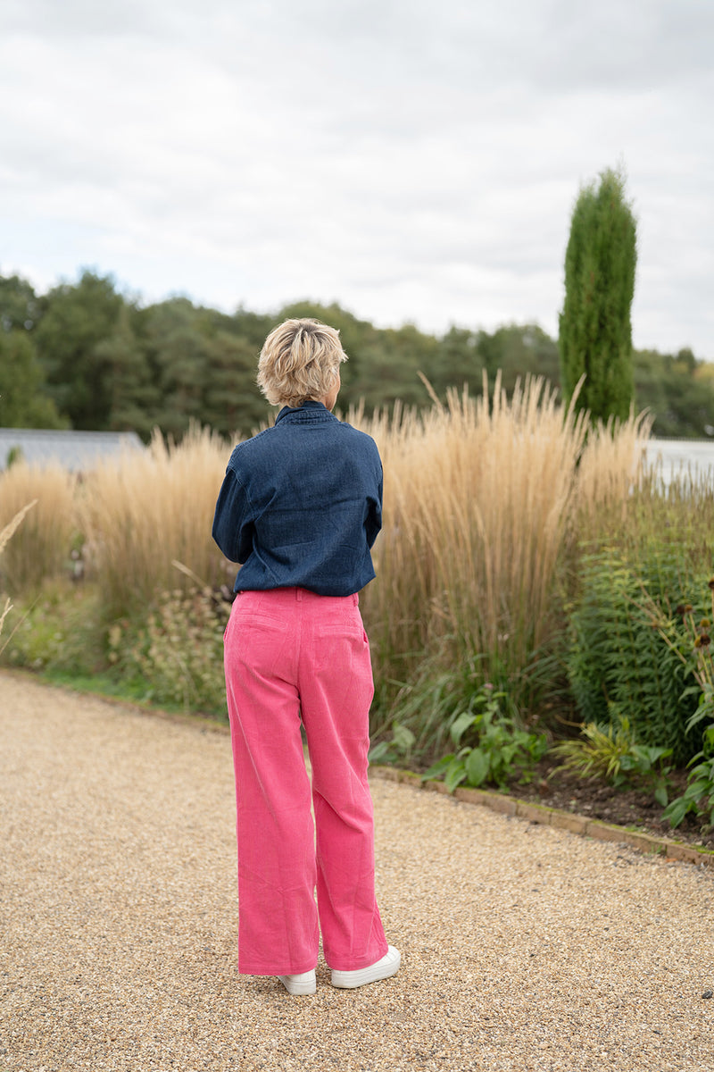Hot Pink Wide Leg Cords