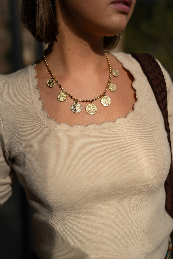 The Charmwell Collection: Coin necklace