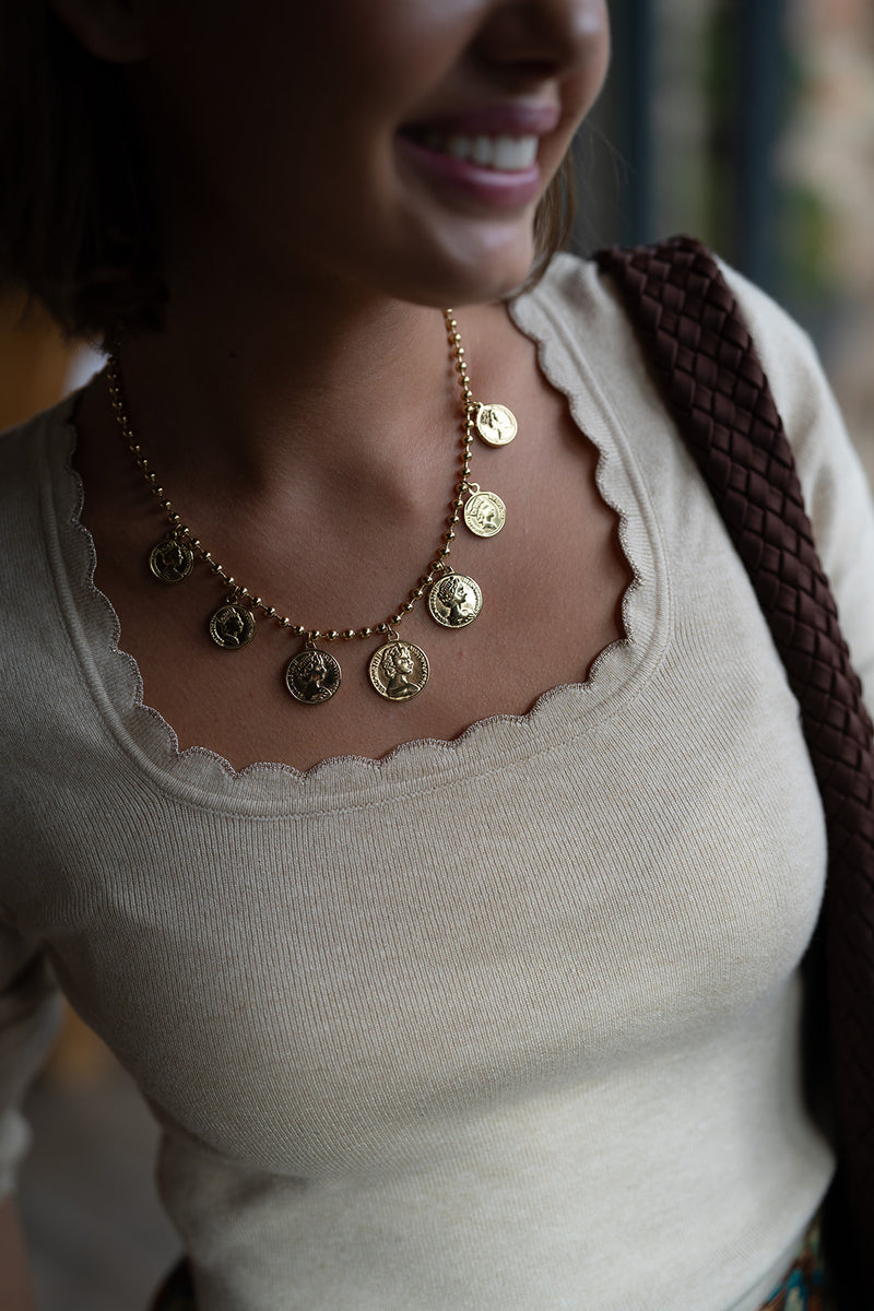 The Charmwell Collection: Coin necklace