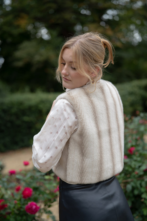 Nooki Edelweiss Gilet (Cream Chevron)