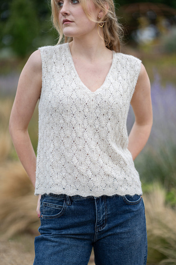 Kiki Knitted vest (cream)