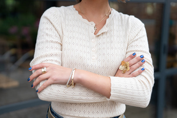 Beatrice Long sleeve top (cream)