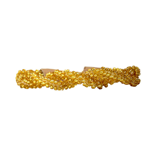 Ibu Jewels gold glass bead twist bracelet