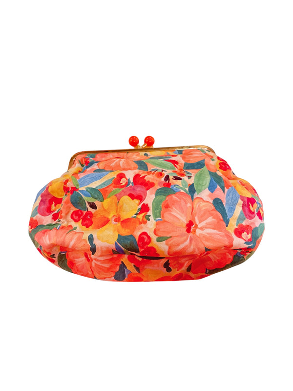 Tropical Floral Clutch Bag