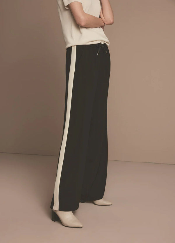 Summum Woman black with side tape trousers