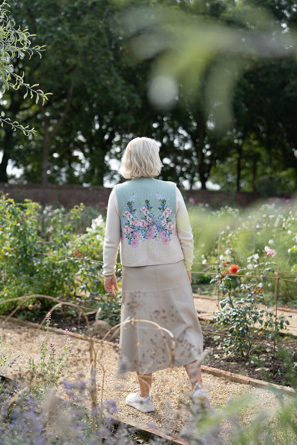 Reversible Gilet by Annie, with bl-nk London (Florals and Stripe)
