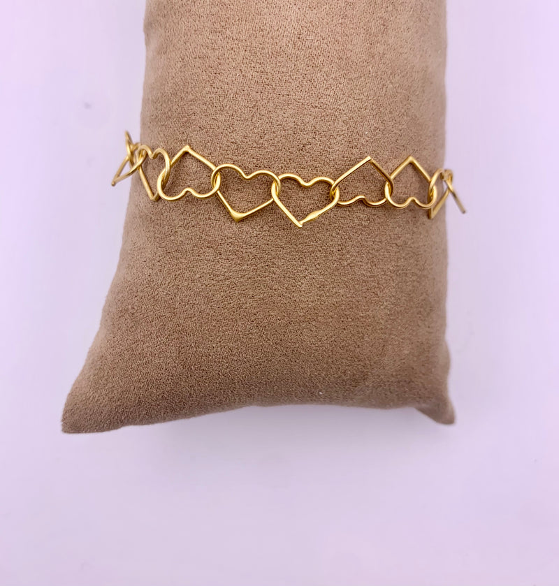 IBU Interlocking Heart Bracelet