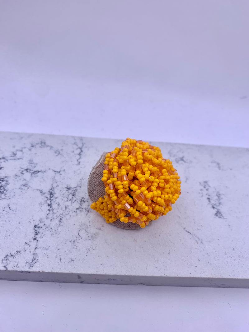 Beaded Handmade Statement Ring (Various Colours)