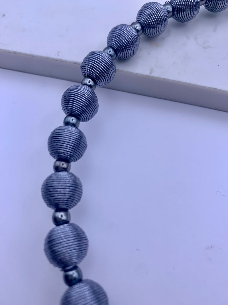 Woven ball springwire necklaces - multiple colours