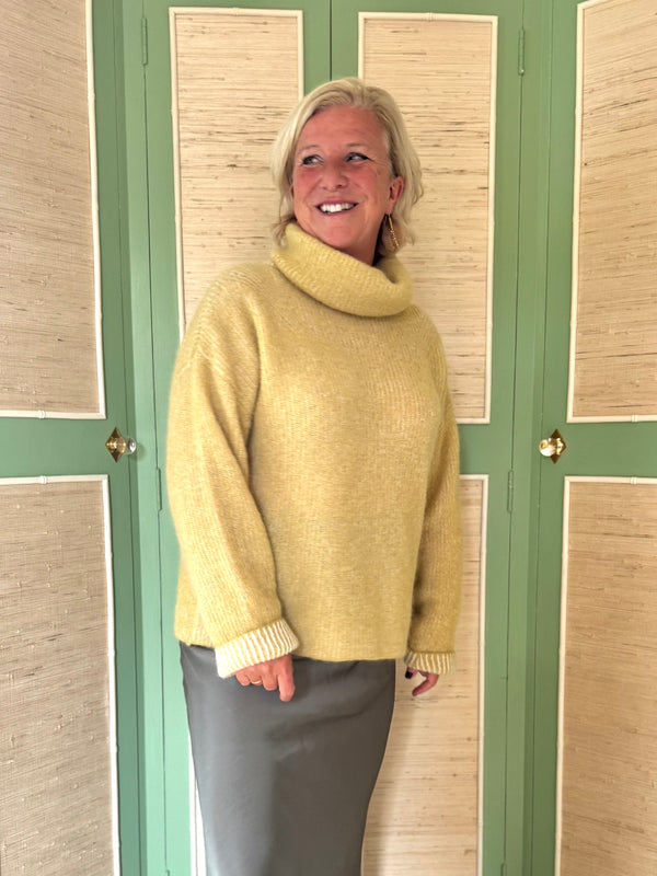 Maison Anje Lime Knit Jumper