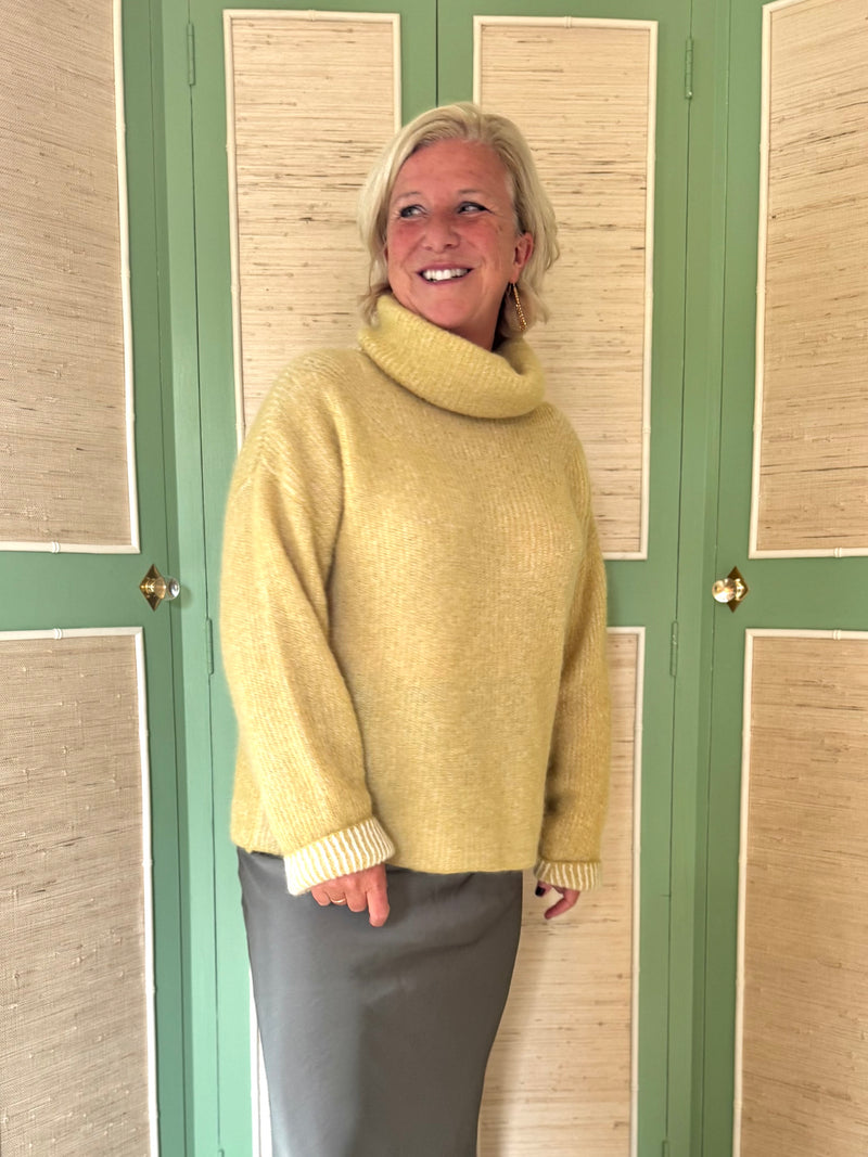 Maison Anje Lime Knit Jumper