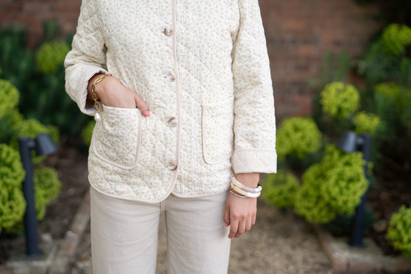 Lara Jane quilted jacket (buttermilk yellow)
