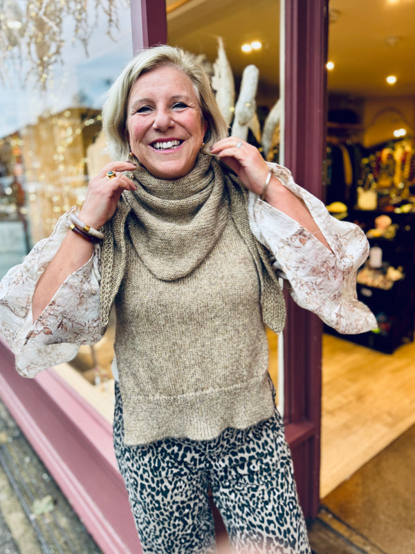 Maison Anje Brandy Scarf (gold)