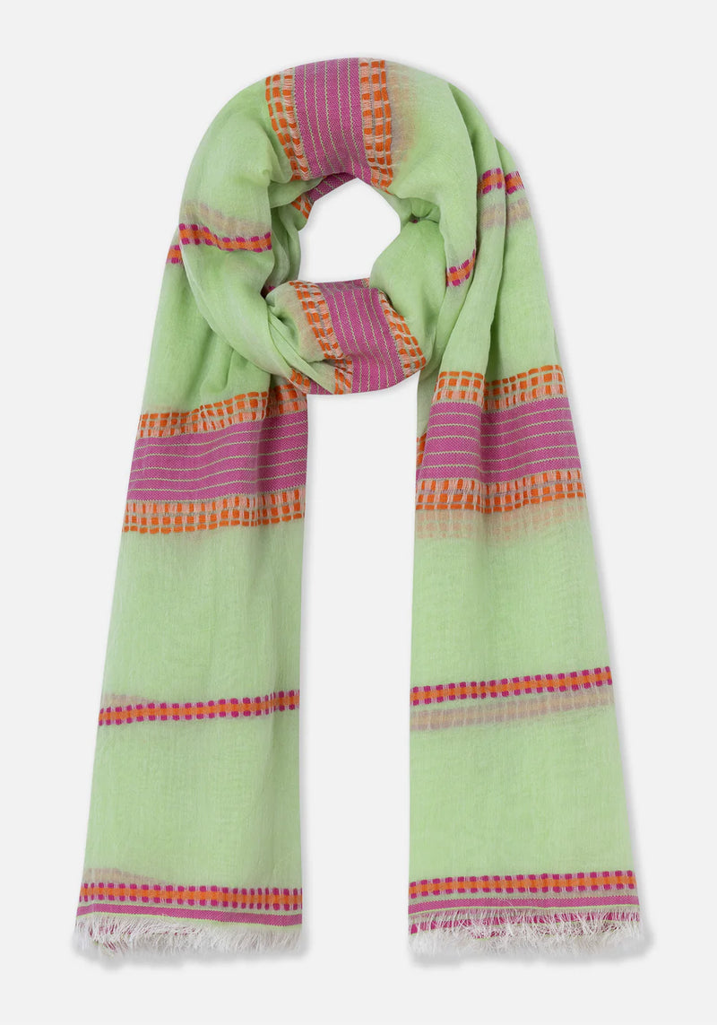 Dr Bloom Stripe Scarf (green)