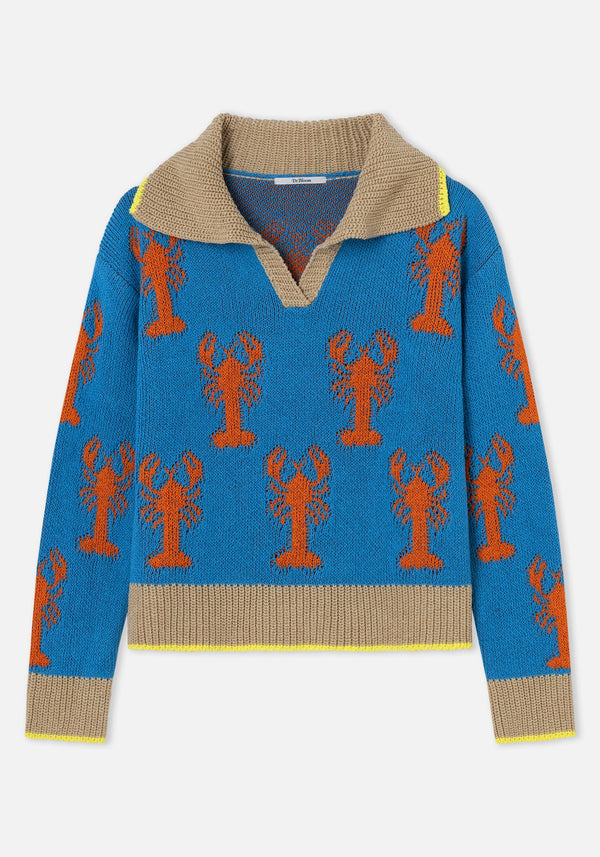 Dr Bloom Blue Lobster Sweater
