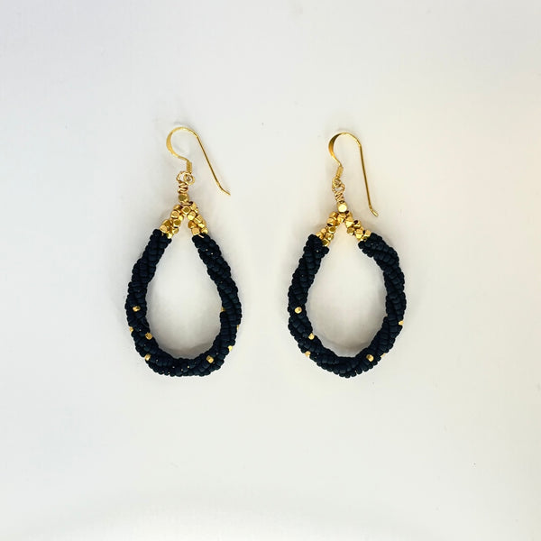 IBU Black Brolly earrings
