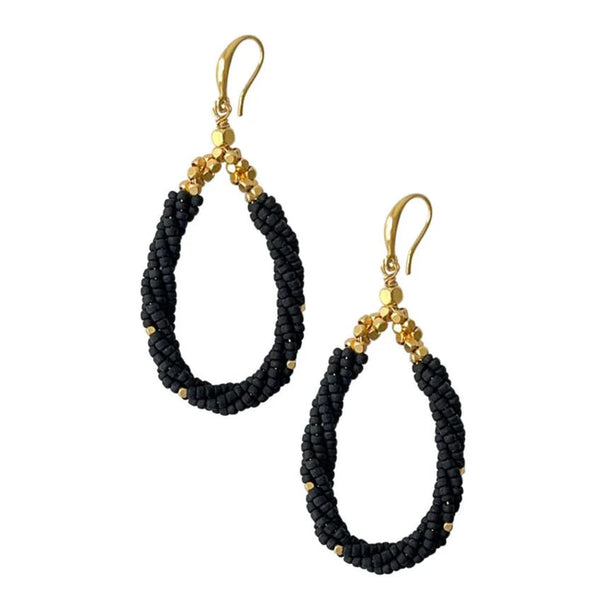 IBU Black Brolly earrings