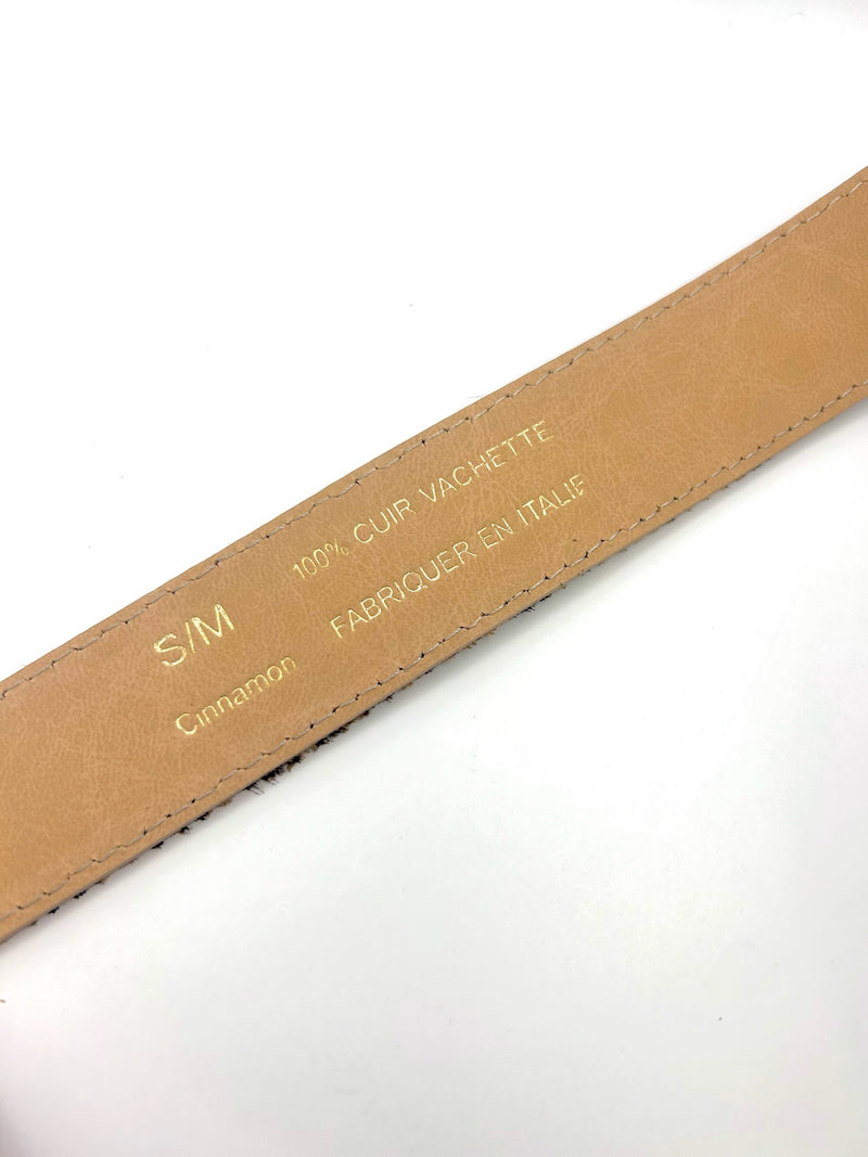 Leather belt