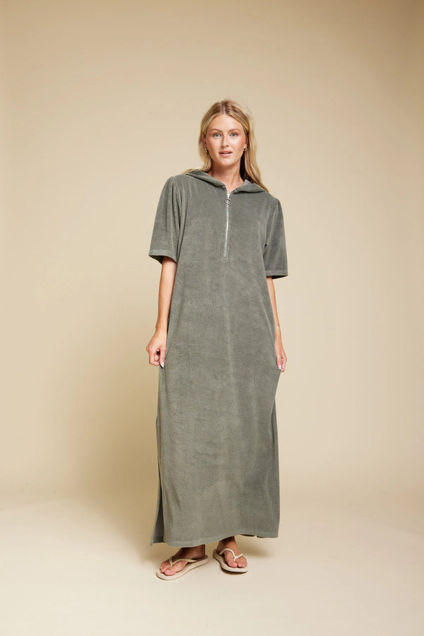 Line of Oslo Terry dress (green)