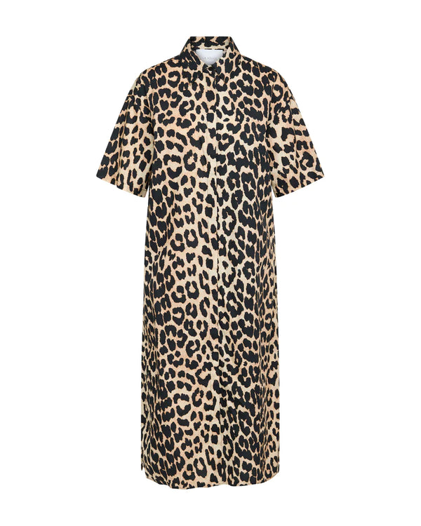 La Rouge Leonora Shirt Dress (Leopard)