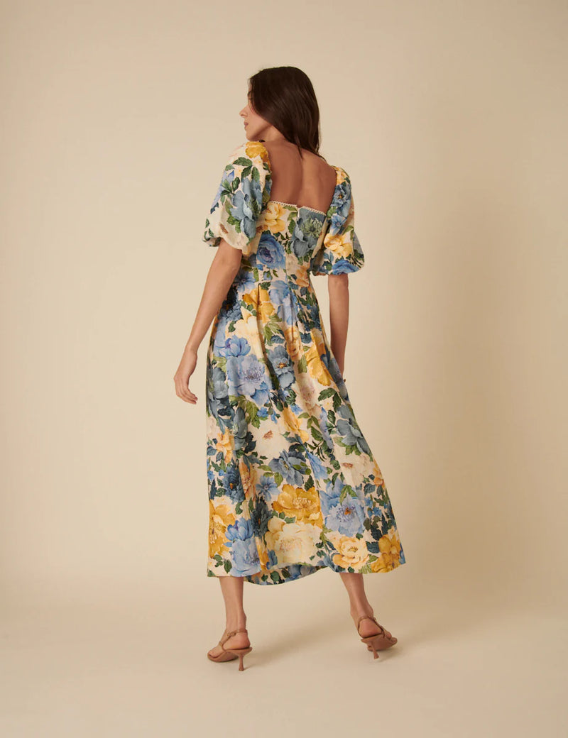 Nobody's Child Demi midi dress (Elena Blooms)