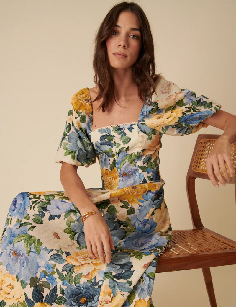 Nobody's Child Demi midi dress (Elena Blooms)