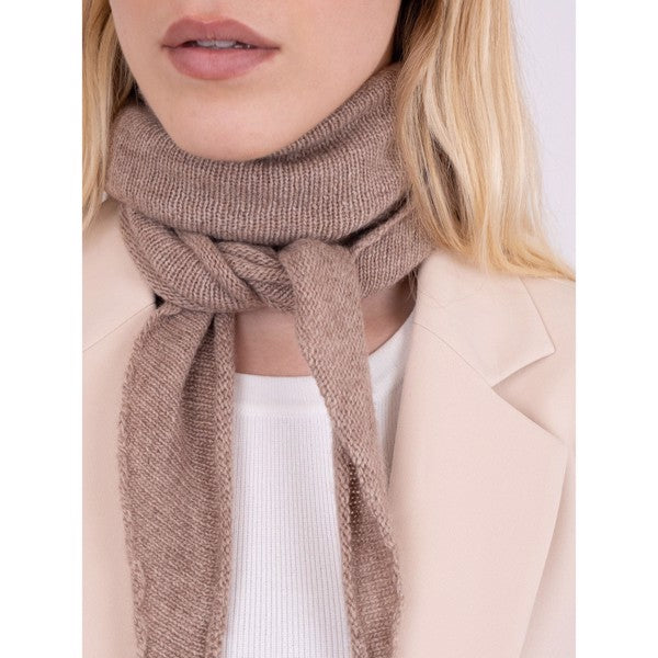 Neo Noir Beige Misty Knit Scarf