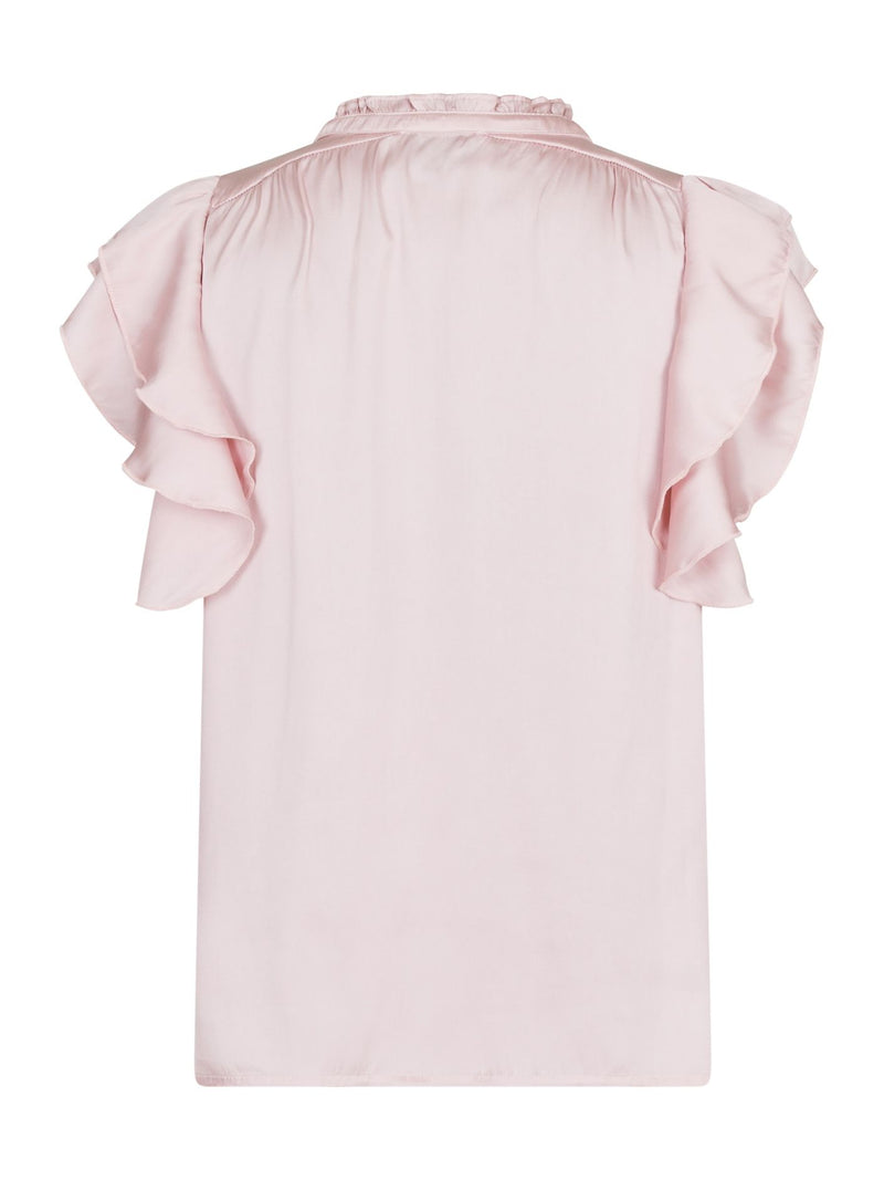 Neo Noir Stella Satin Blouse (Powder)