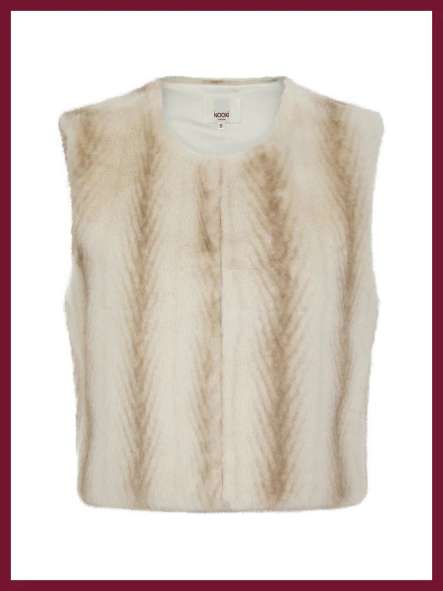 Nooki Edelweiss Gilet (Cream Chevron)