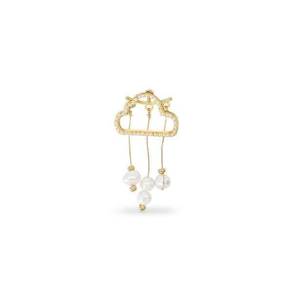 Dropps by Szhirley Pearly Cloud Earrings