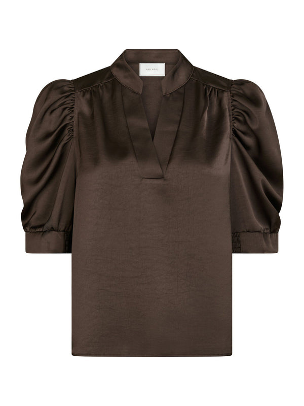 Neo Noir Roella blouse (dark brown)