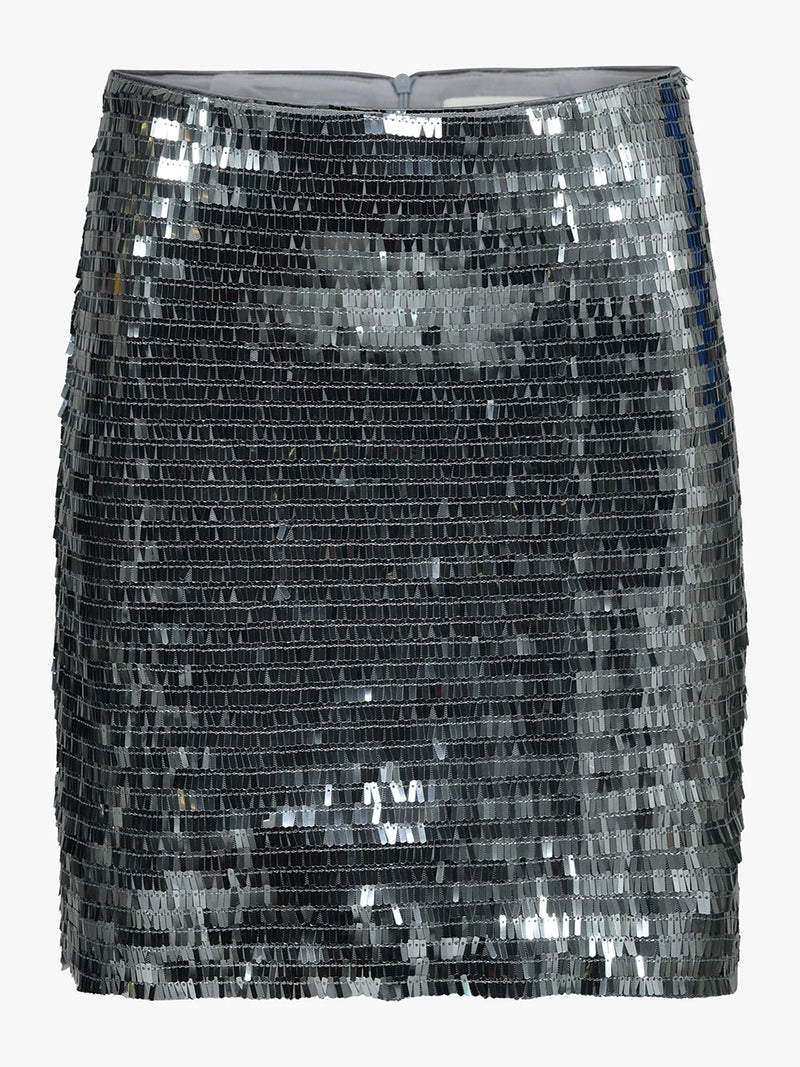 Sofie Schnoor Sequin Skirt - Silver