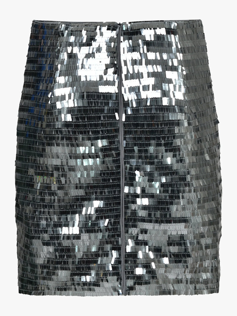 Sofie Schnoor Sequin Skirt - Silver