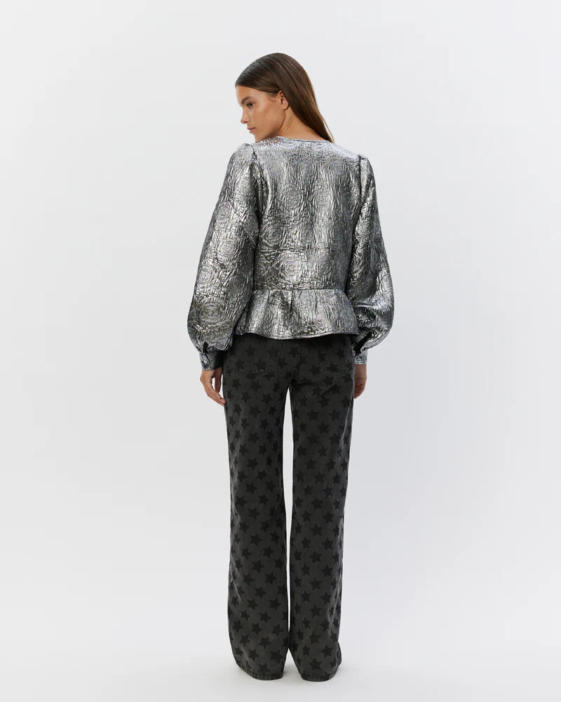 Sofie Schnoor Silver bow blouse