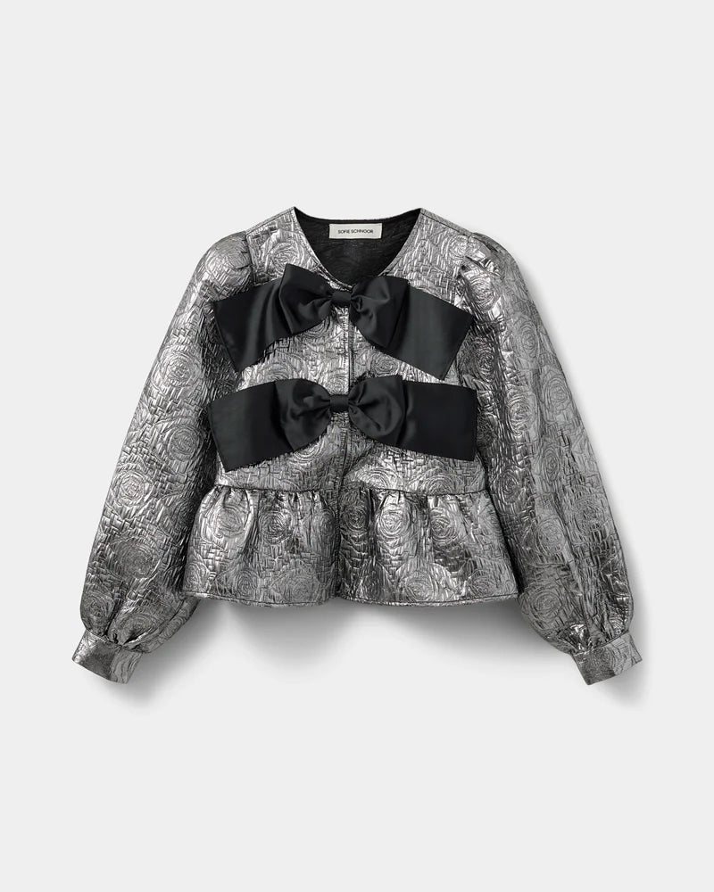 Sofie Schnoor Silver bow blouse