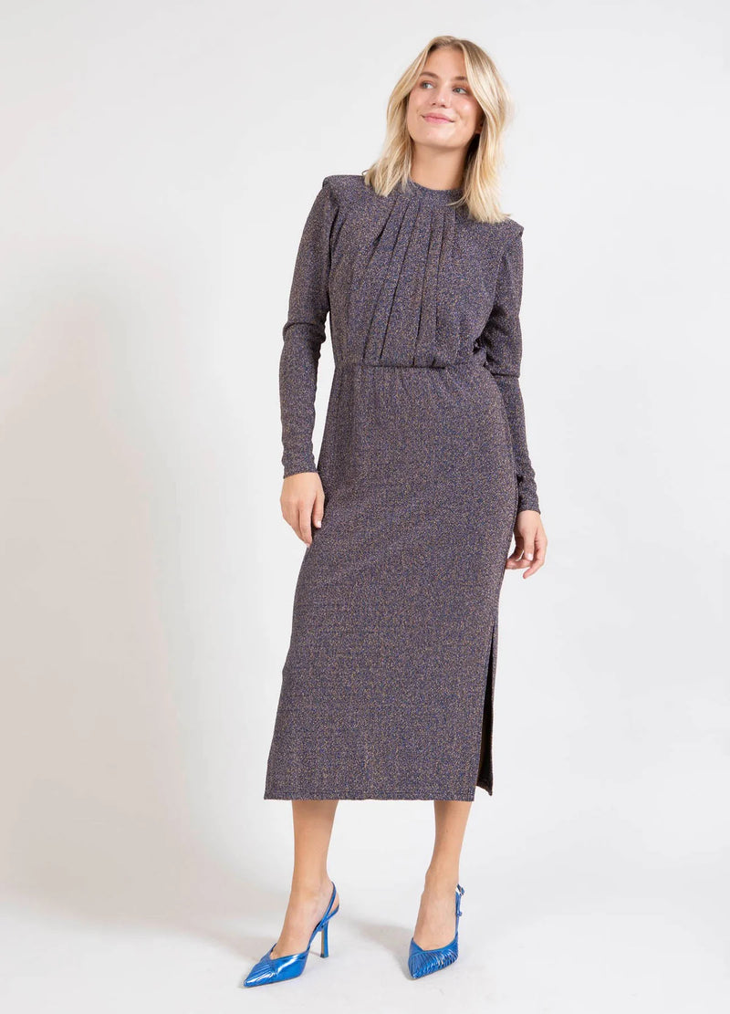 Coster Copenhagen Shimmer dress (blue metallic)