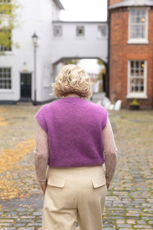 Kid Mohair Tank (Mulberry)