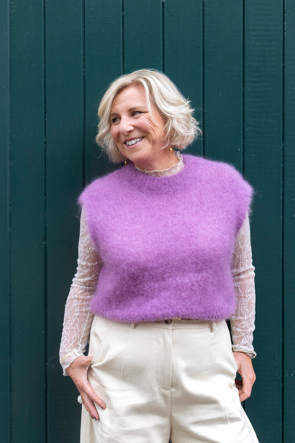 Kid Mohair Tank (Mulberry)