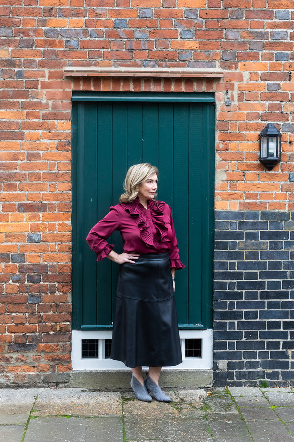 Diane Shirt (Burgundy)