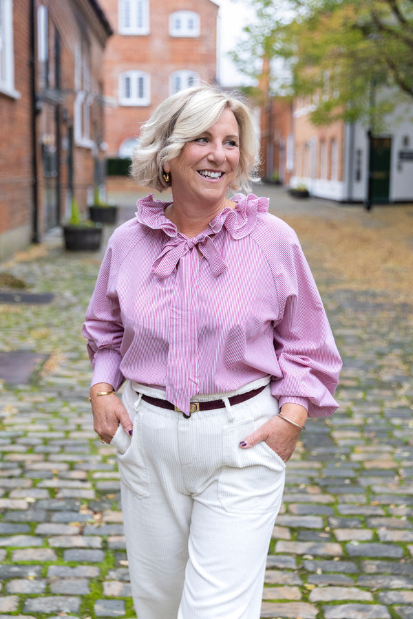 Rosalie Blouse (Candy Cane Red)